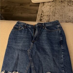 Blue Denim Skirt
